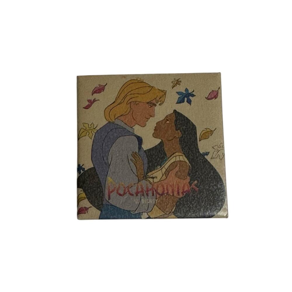 The Walt Disney Company Pocahontas Square Pinback Button Vintage